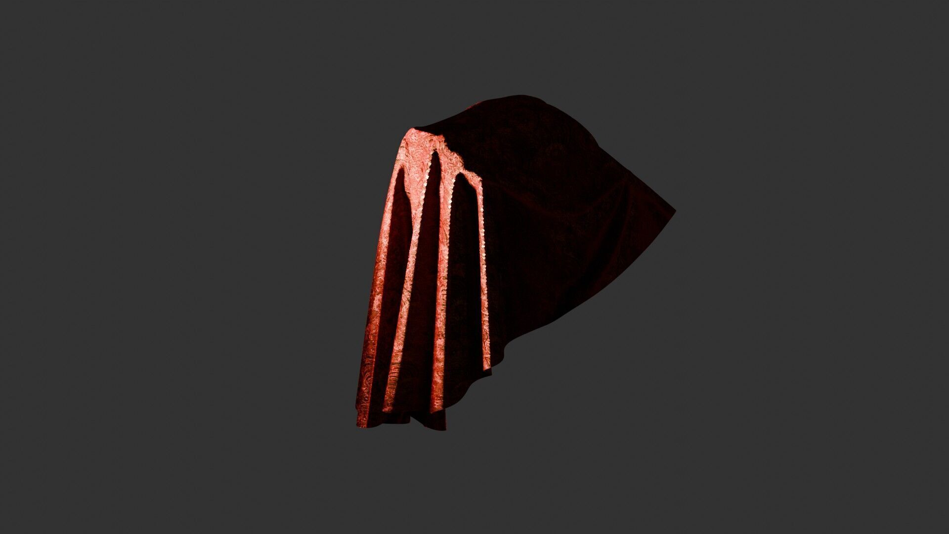 Oriental Fabric Seamless Material Asian Pattern Low-poly 3D model_38