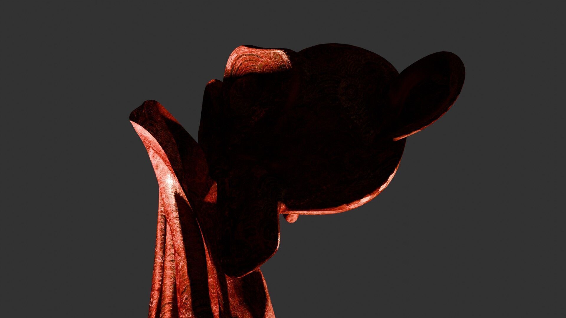 Oriental Fabric Seamless Material Asian Pattern Low-poly 3D model_78