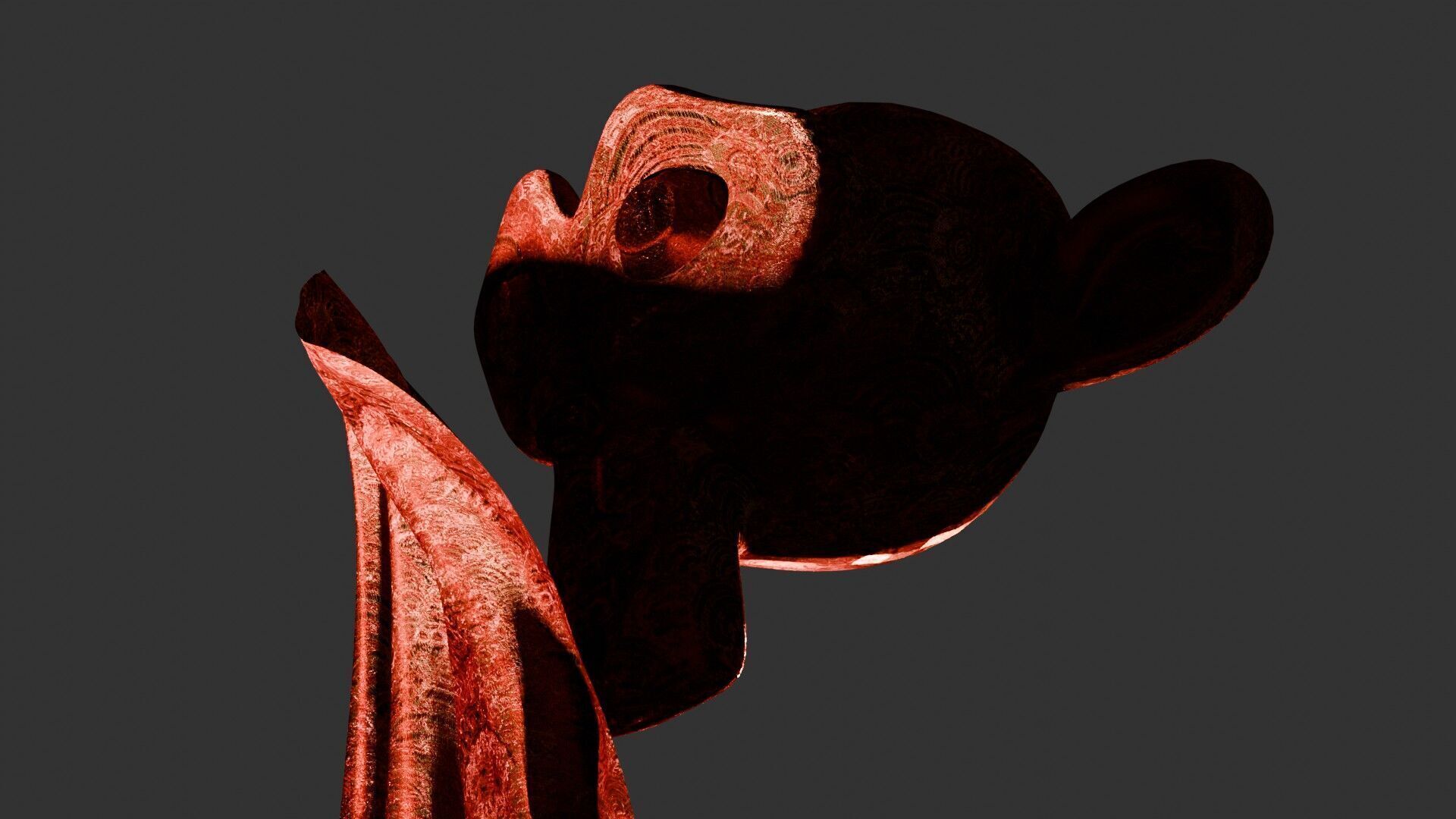 Oriental Fabric Seamless Material Asian Pattern Low-poly 3D model_79