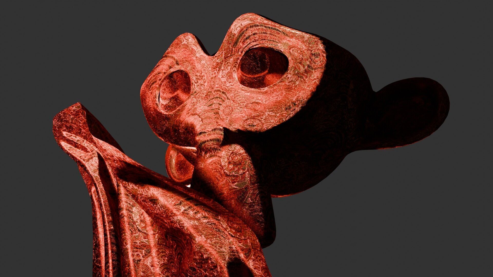 Oriental Fabric Seamless Material Asian Pattern Low-poly 3D model_81