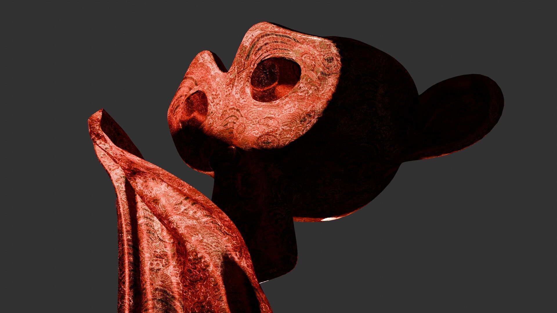 Oriental Fabric Seamless Material Asian Pattern Low-poly 3D model_80