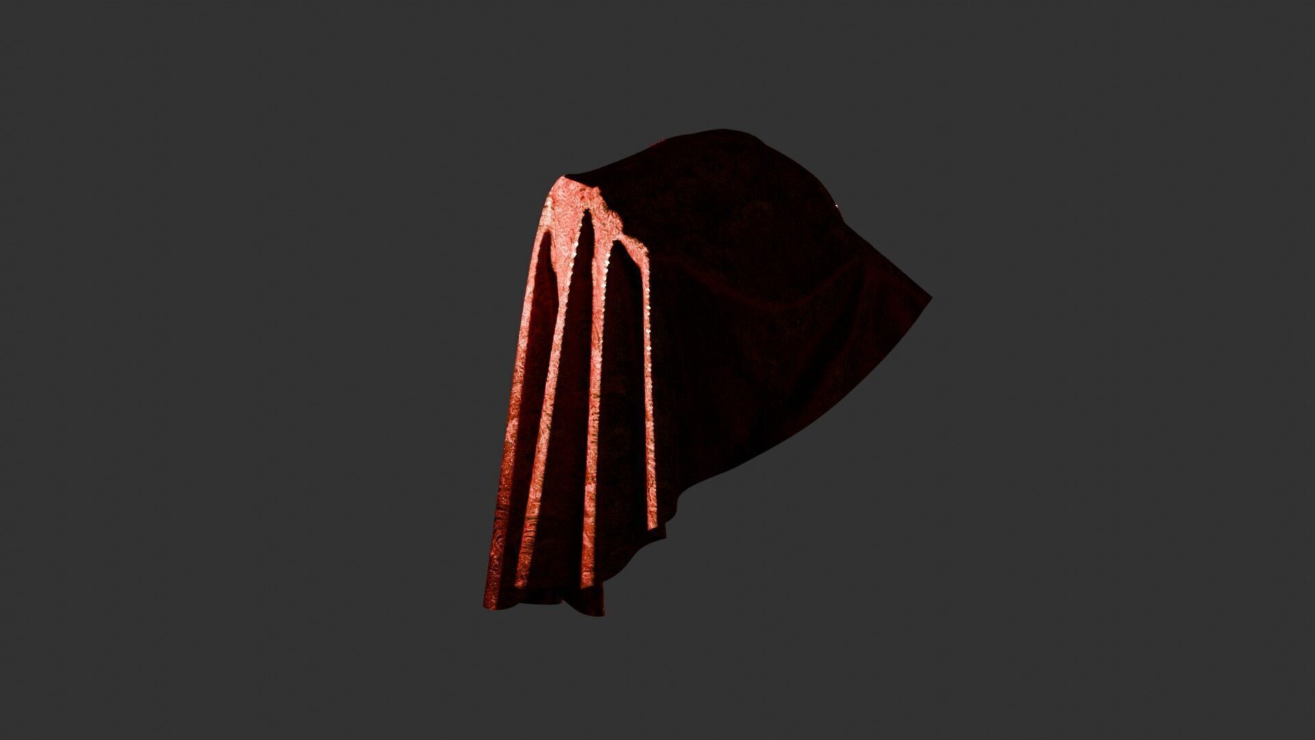 Oriental Fabric Seamless Material Asian Pattern Low-poly 3D model_39