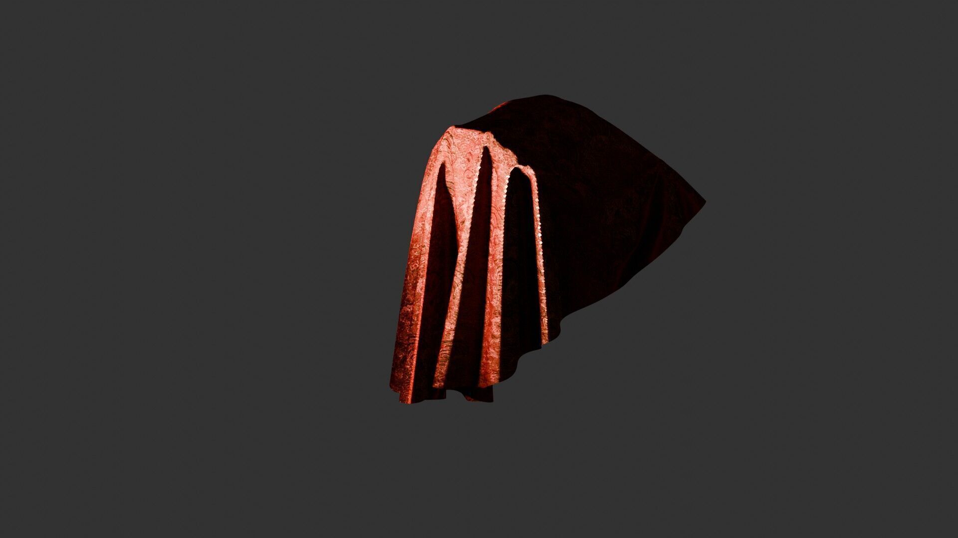 Oriental Fabric Seamless Material Asian Pattern Low-poly 3D model_36