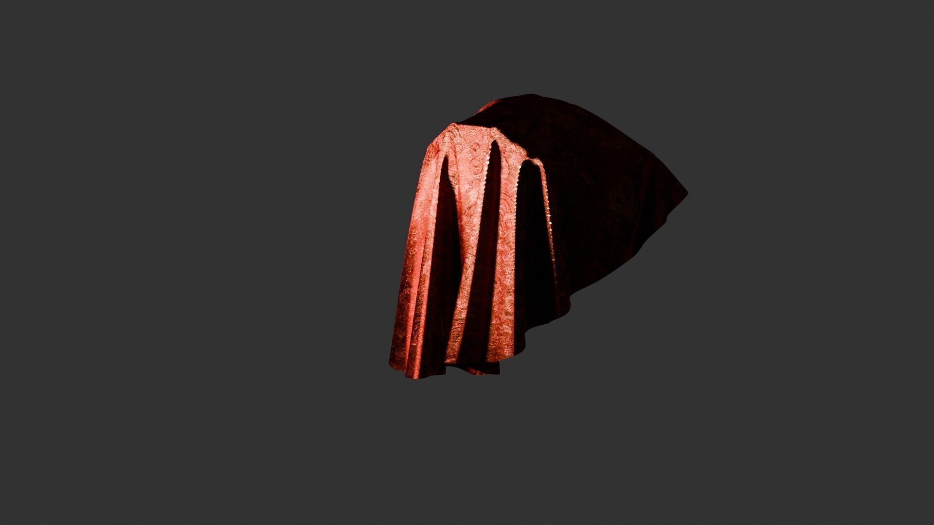 Oriental Fabric Seamless Material Asian Pattern Low-poly 3D model_34