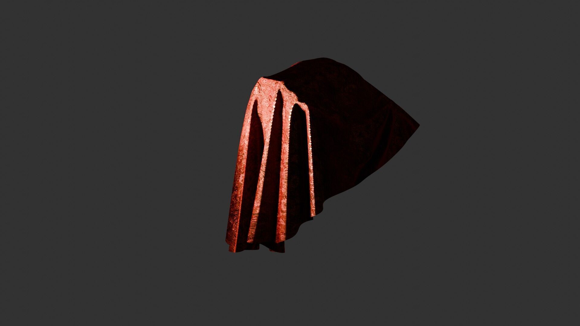 Oriental Fabric Seamless Material Asian Pattern Low-poly 3D model_37