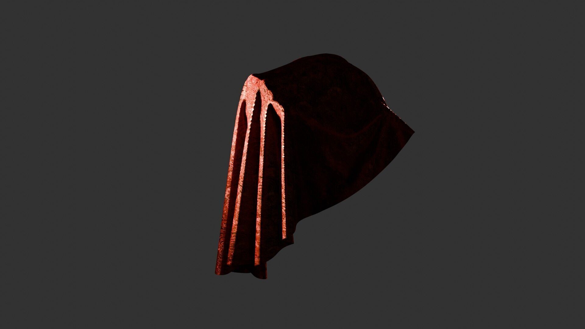 Oriental Fabric Seamless Material Asian Pattern Low-poly 3D model_40