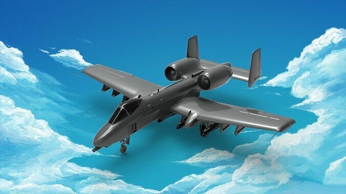Fairchild Republic A-10 Thunderbolt II 3D model