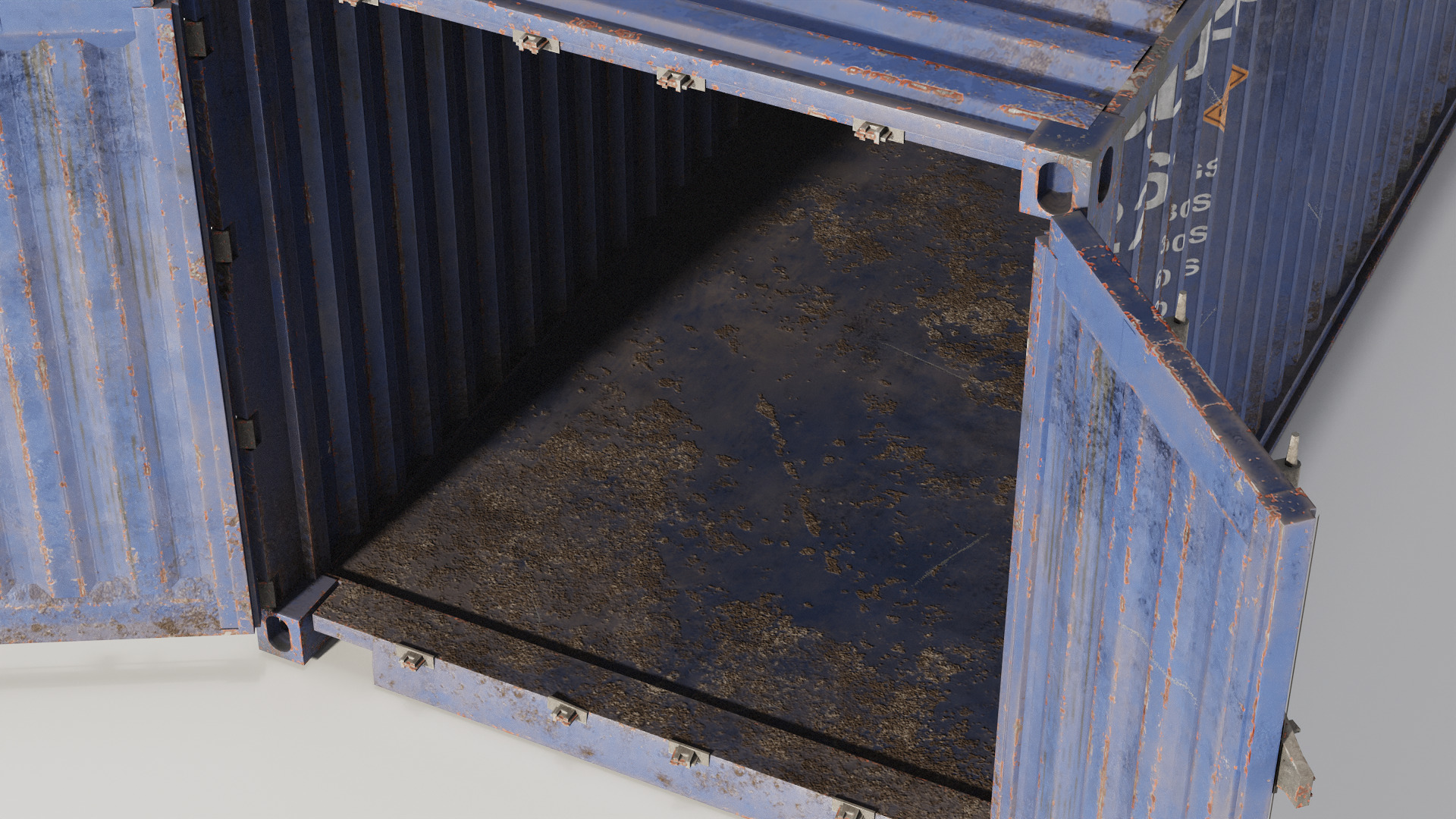 Shipping Container spp Low-poly 3D model_14