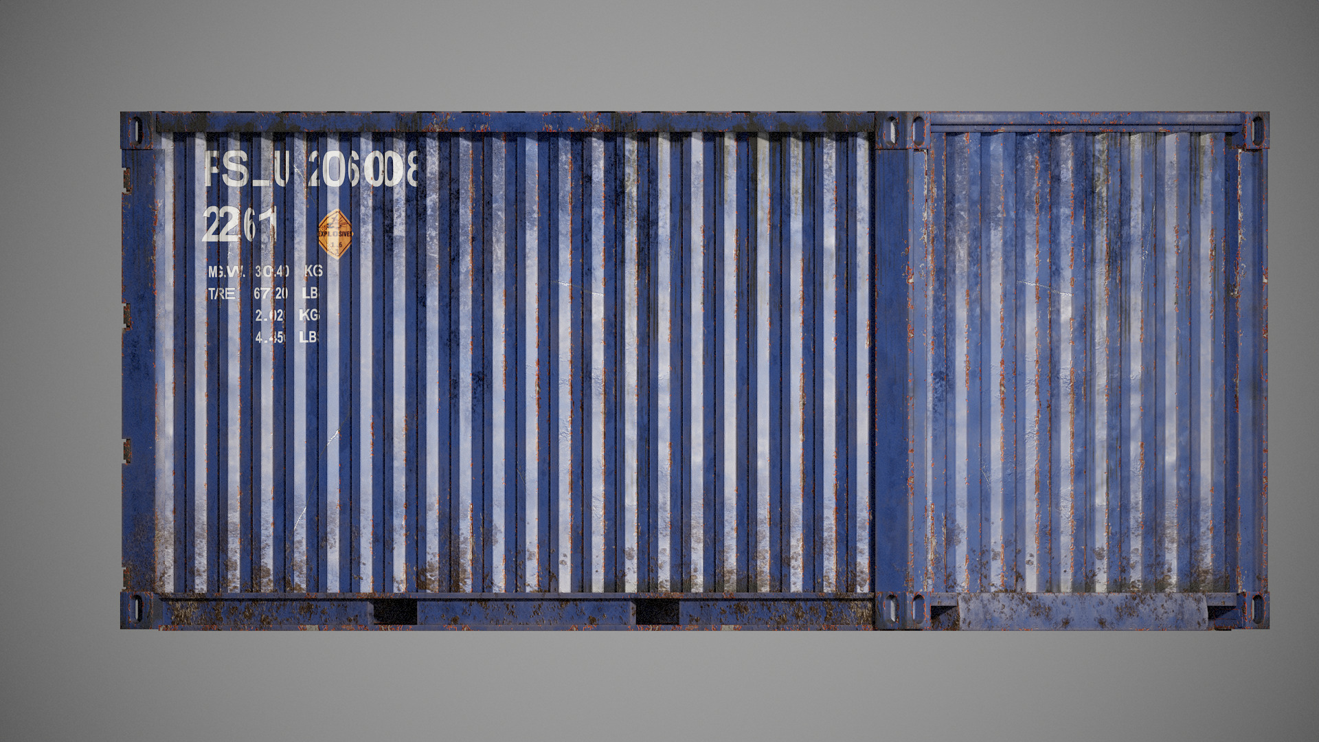 Shipping Container spp Low-poly 3D model_22
