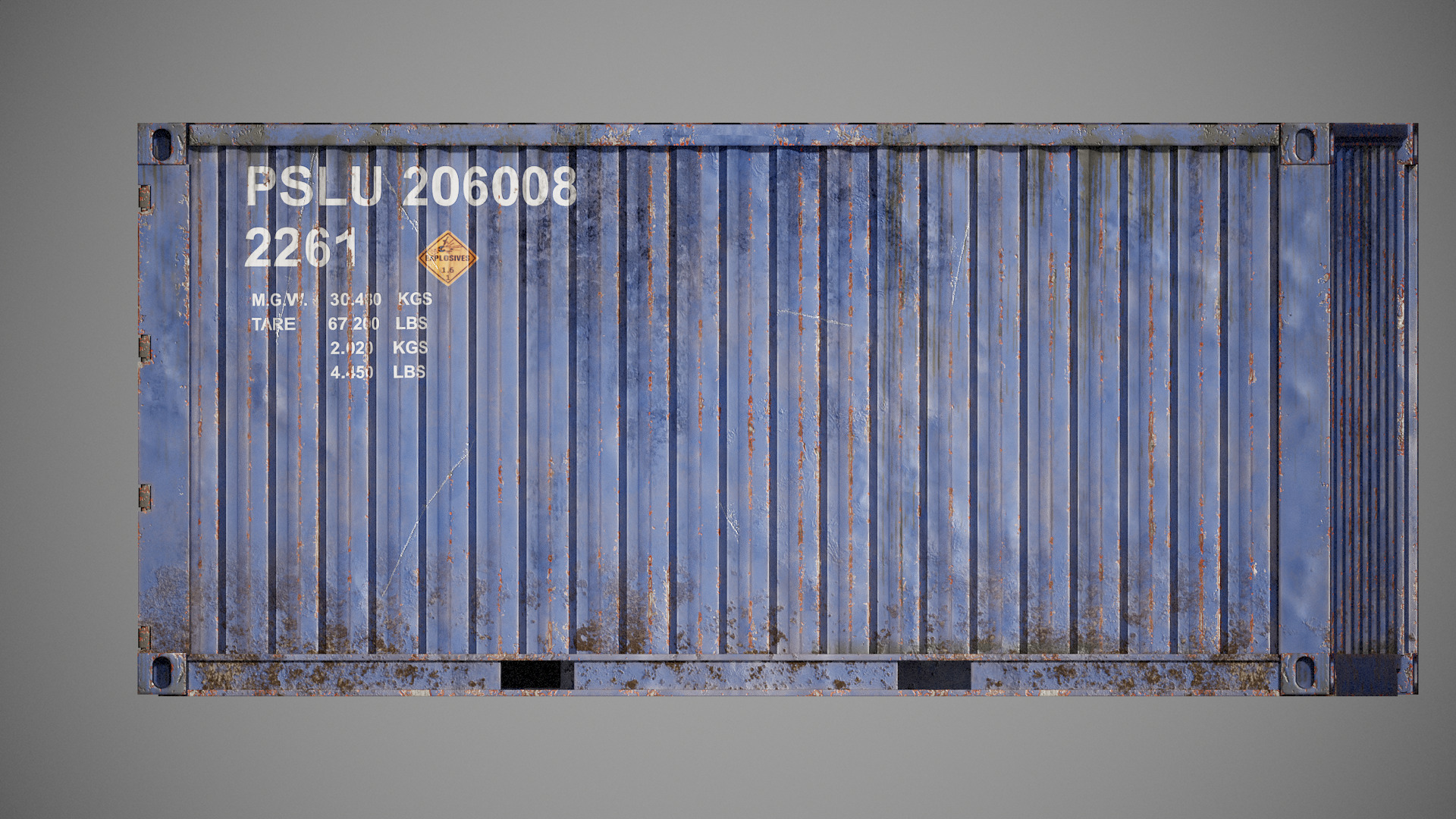 Shipping Container spp Low-poly 3D model_18