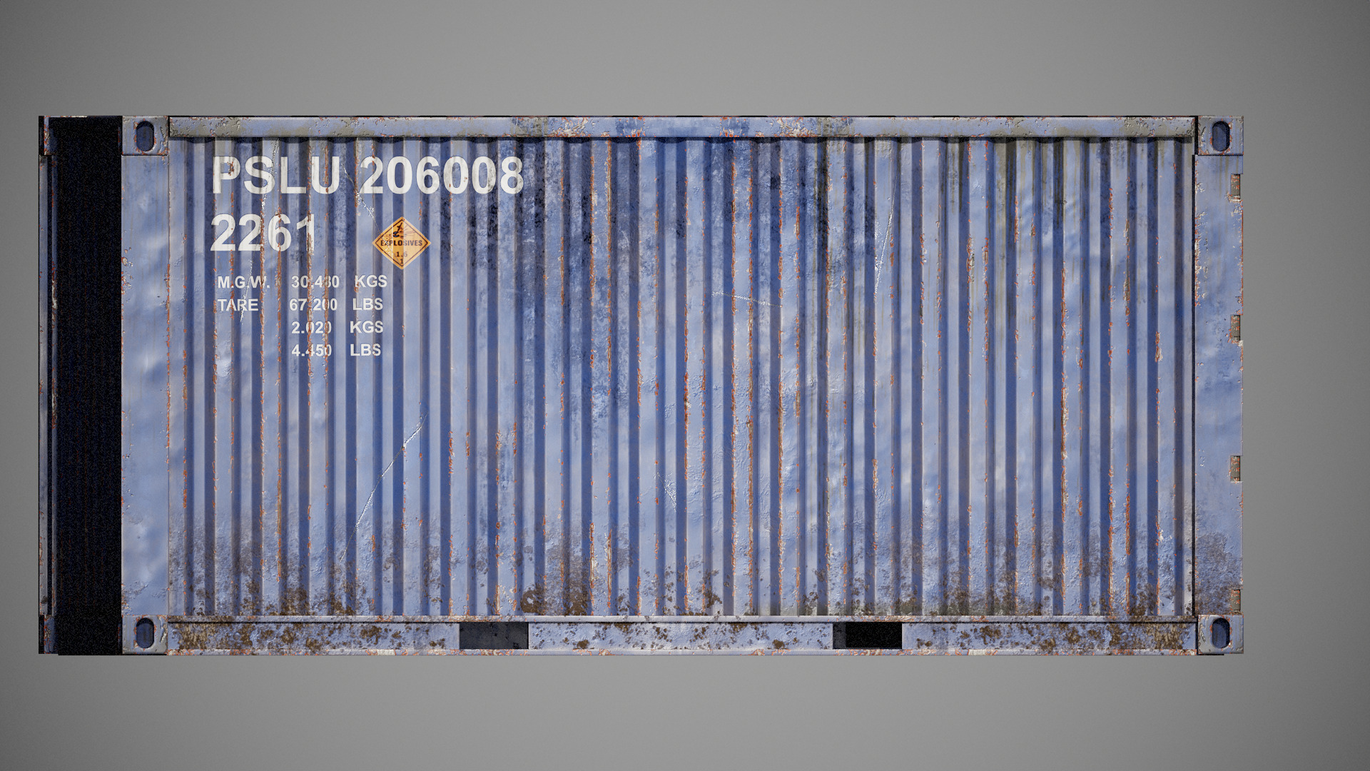 Shipping Container spp Low-poly 3D model_19