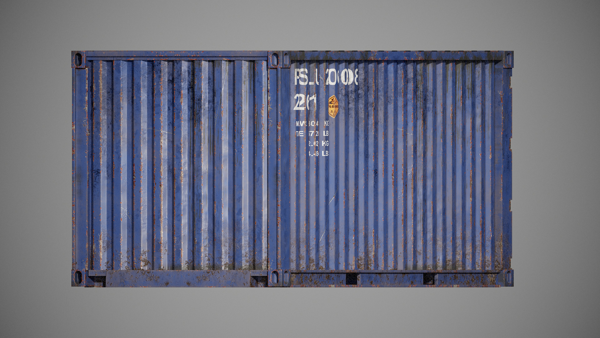 Shipping Container spp Low-poly 3D model_20