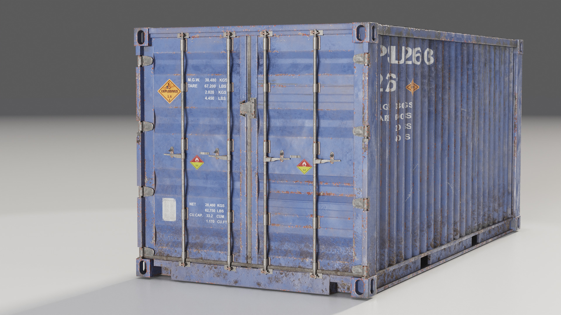 Shipping Container spp Low-poly 3D model_3