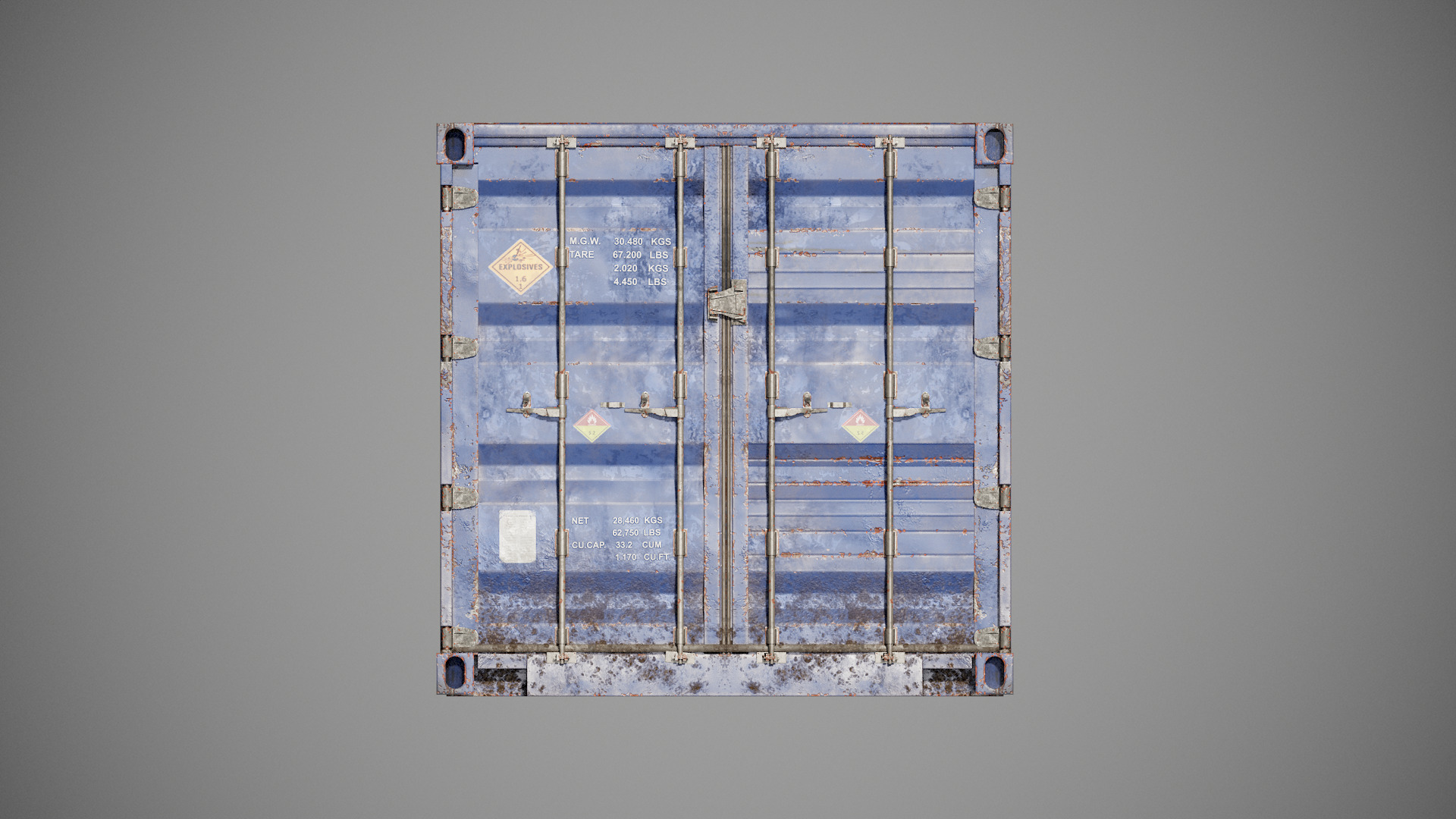 Shipping Container spp Low-poly 3D model_23