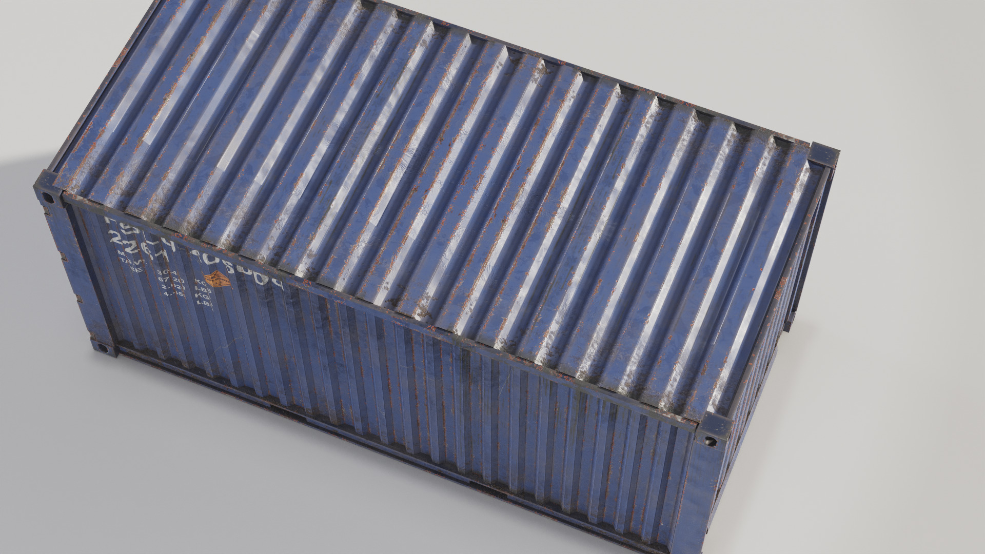 Shipping Container spp Low-poly 3D model_7