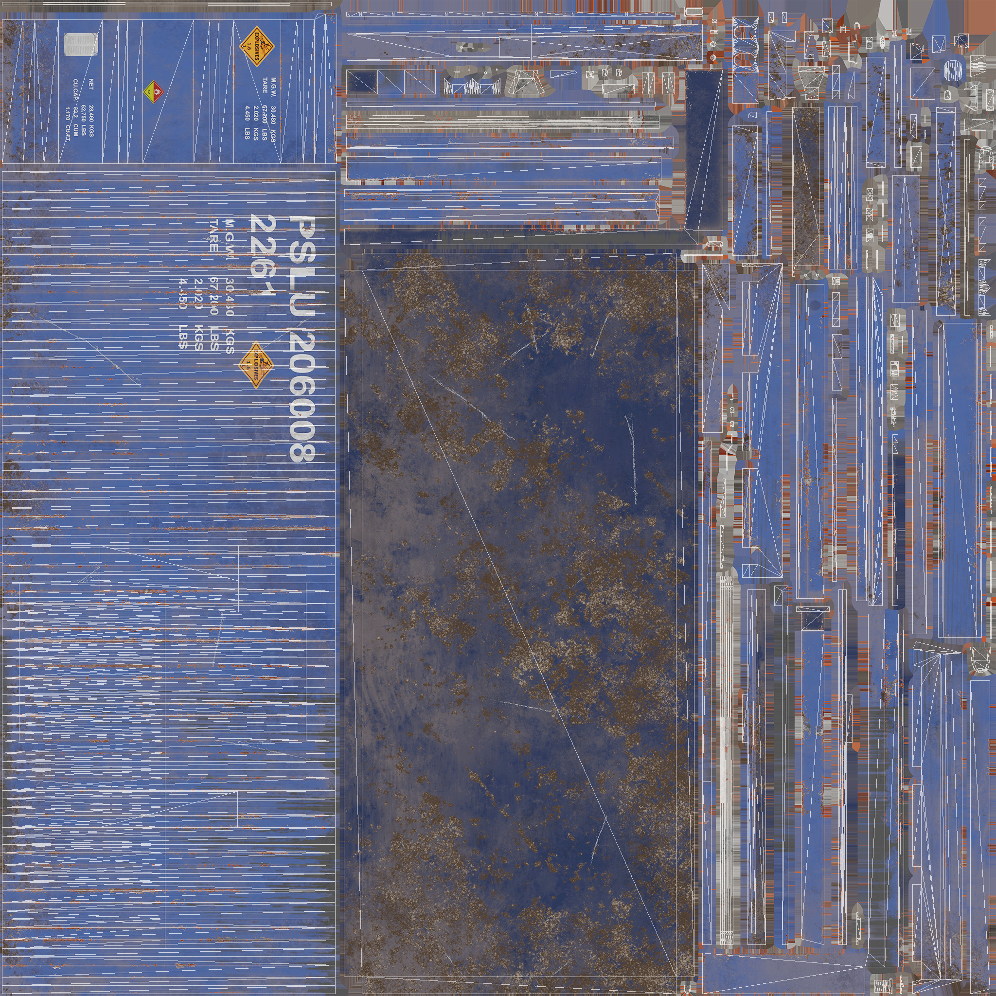 Shipping Container spp Low-poly 3D model_26