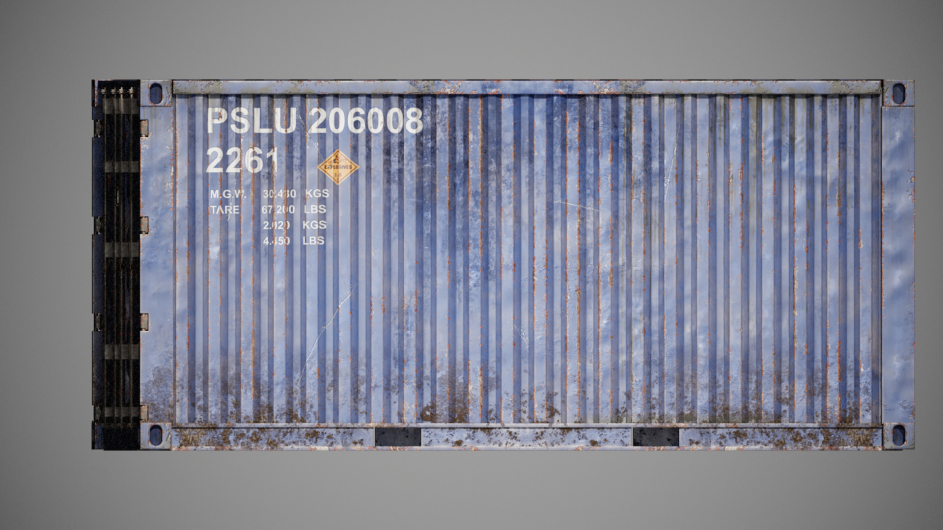Shipping Container spp Low-poly 3D model_15