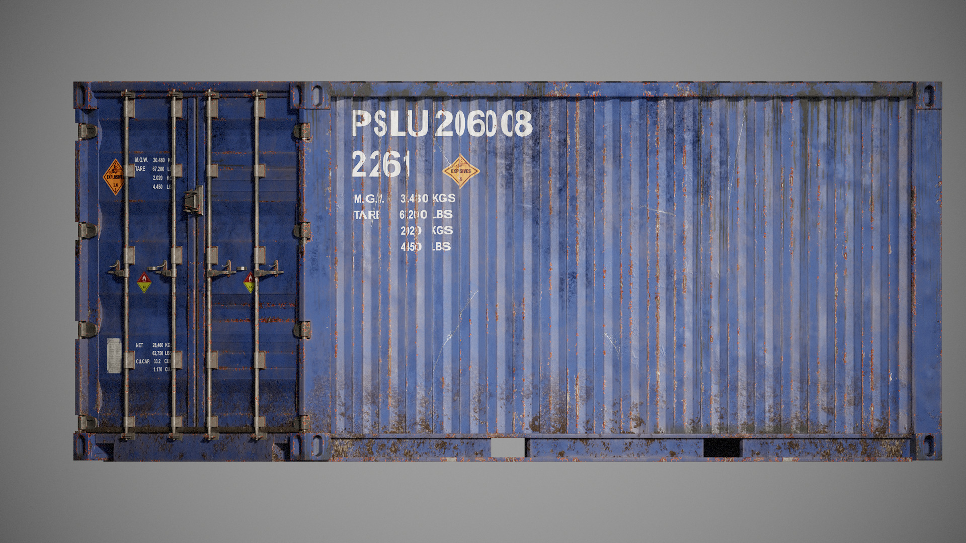 Shipping Container spp Low-poly 3D model_24