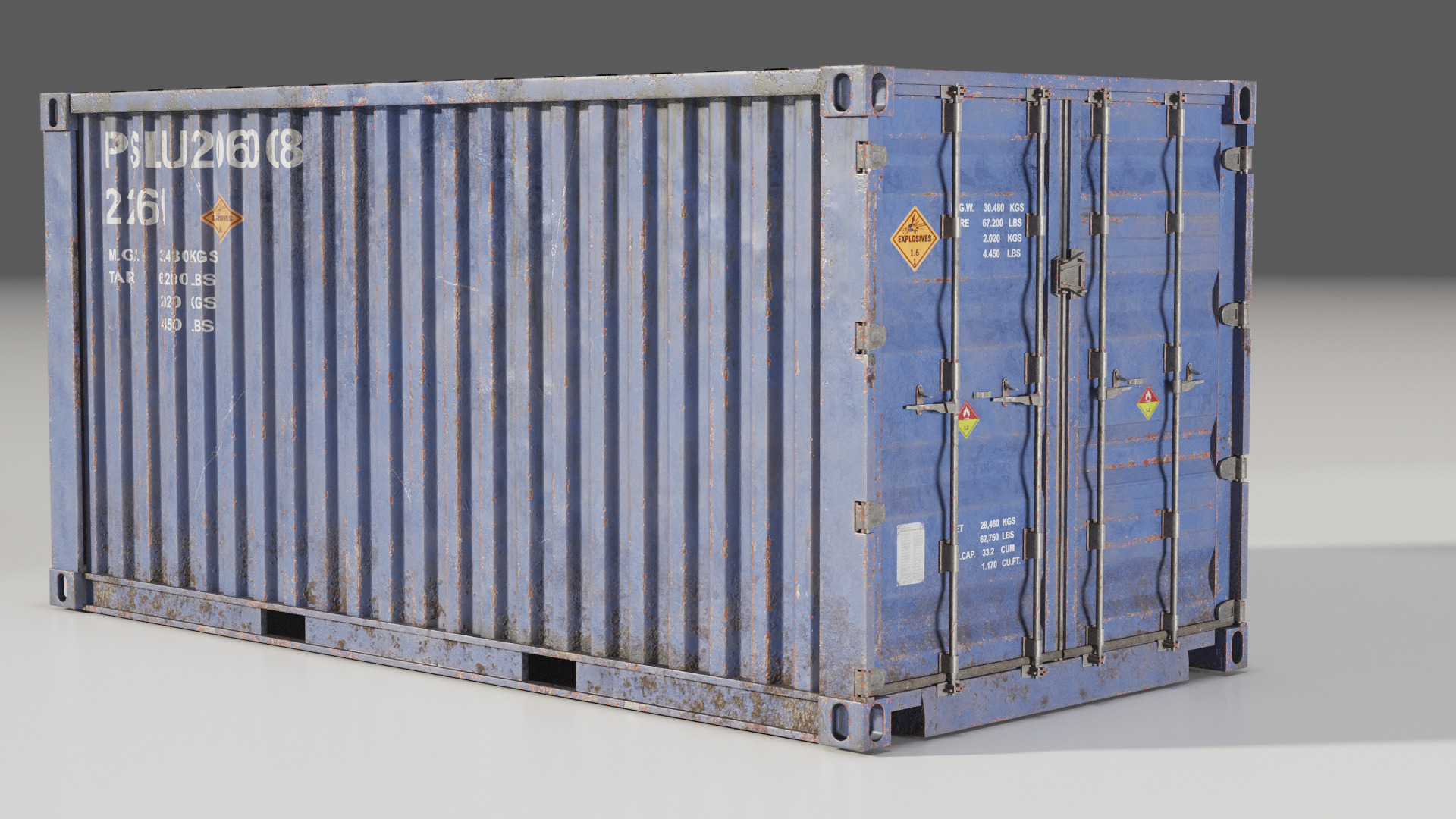 Shipping Container spp Low-poly 3D model_5