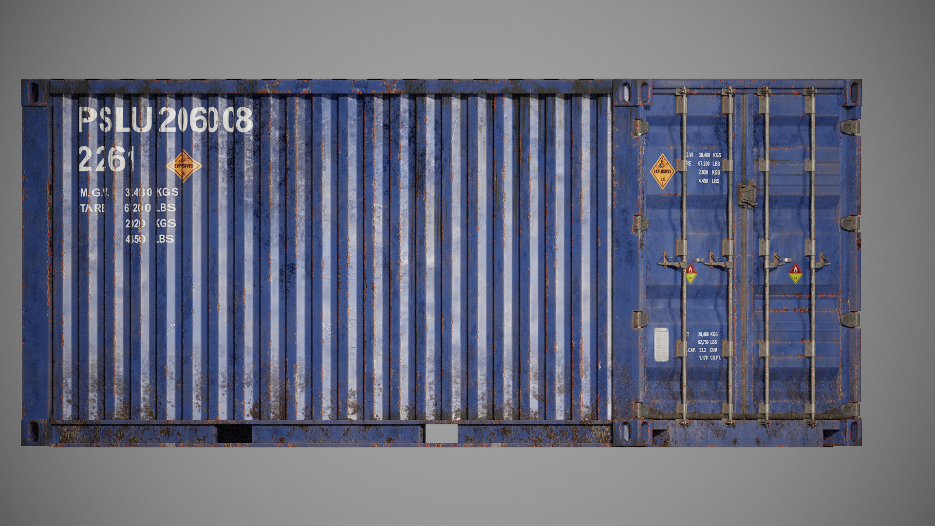 Shipping Container spp Low-poly 3D model_25