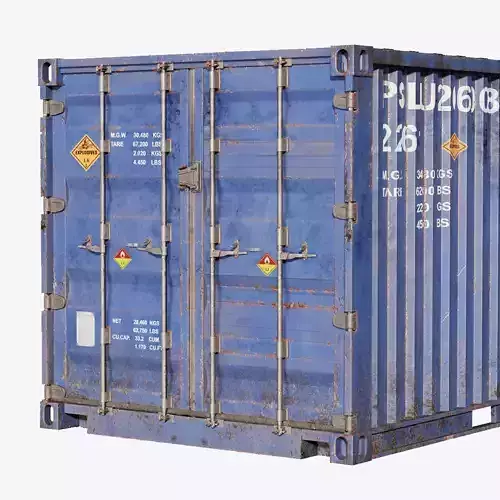 Shipping Container spp Low-poly 3D model