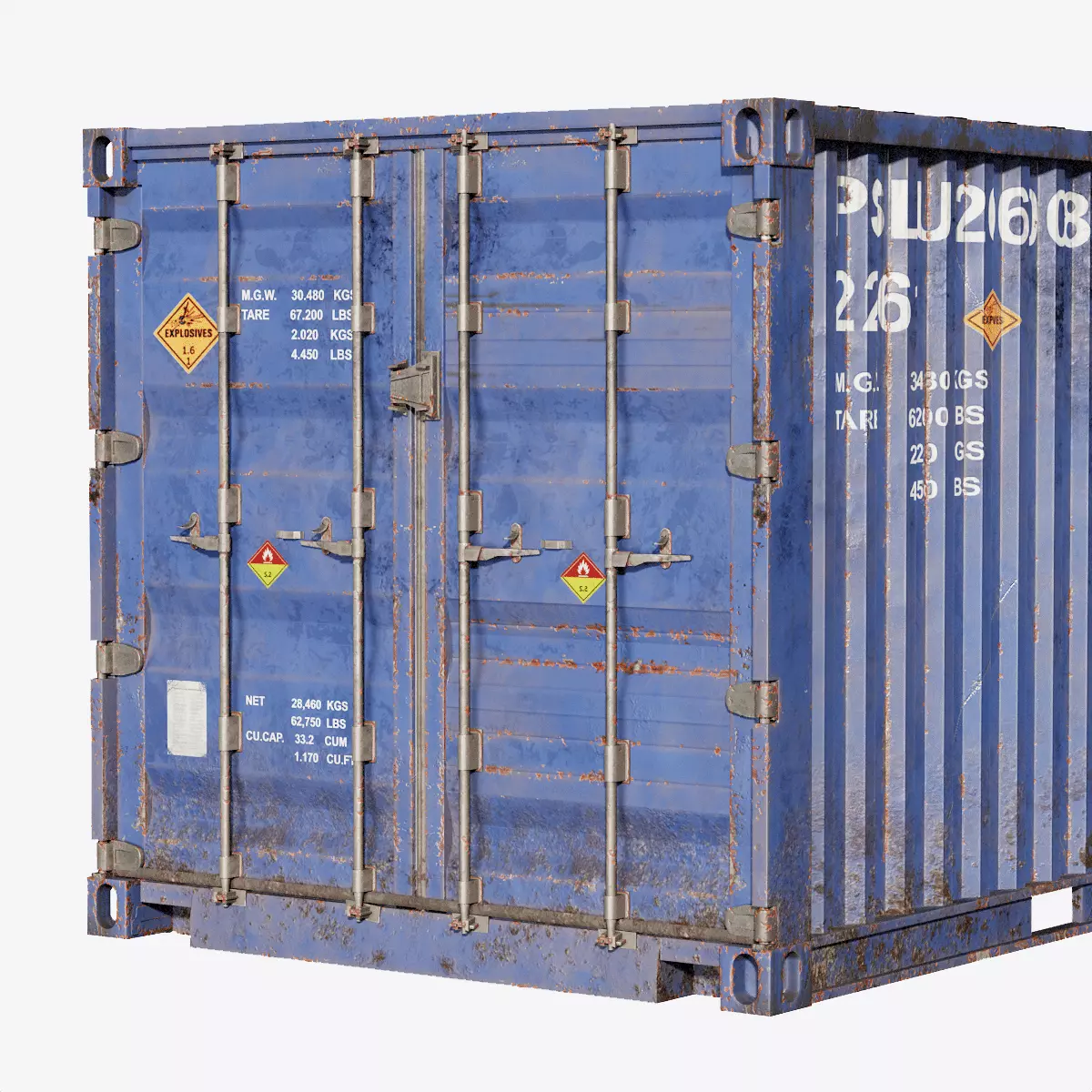 Shipping Container spp Low-poly 3D model_0