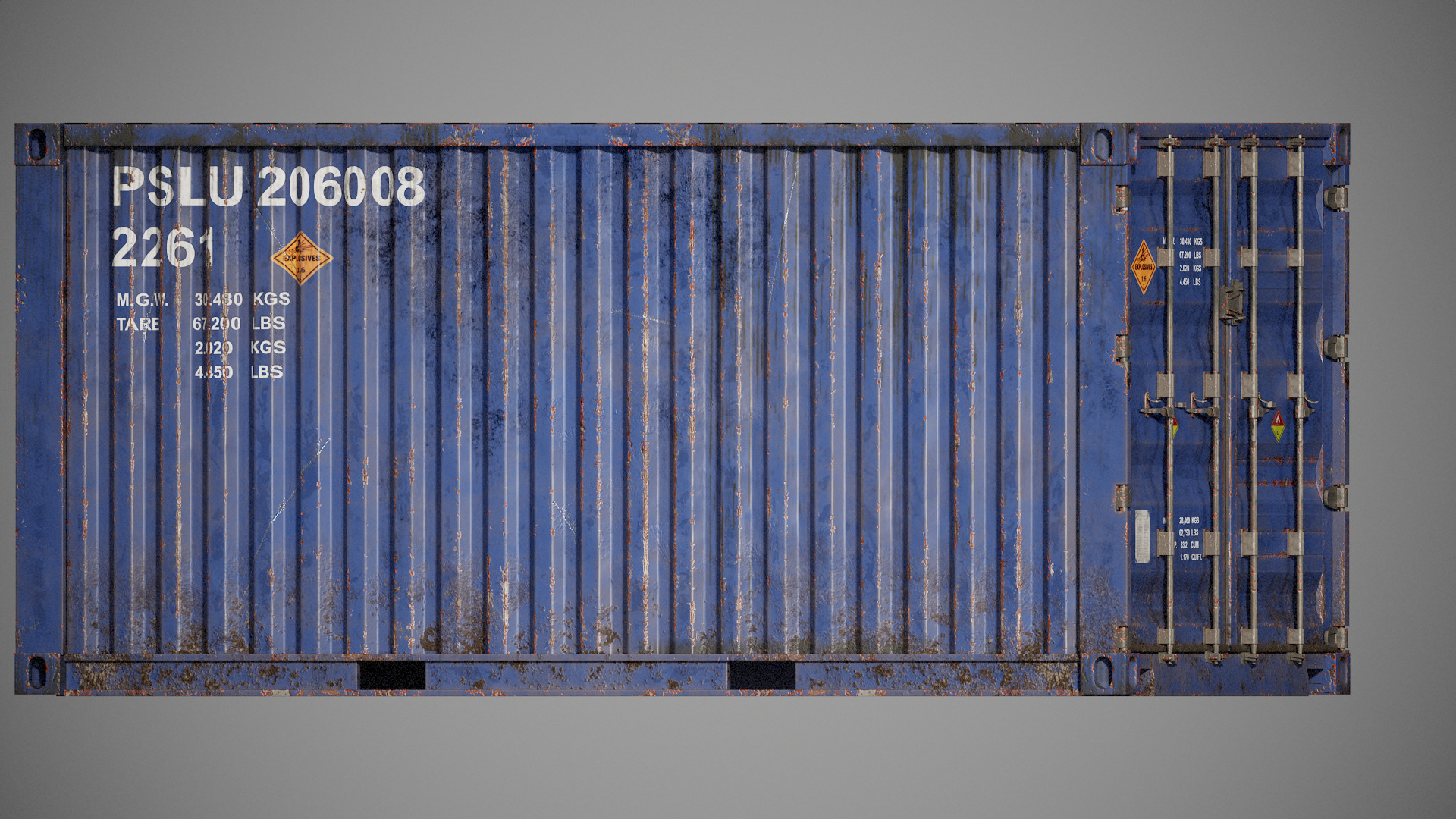 Shipping Container spp Low-poly 3D model_17