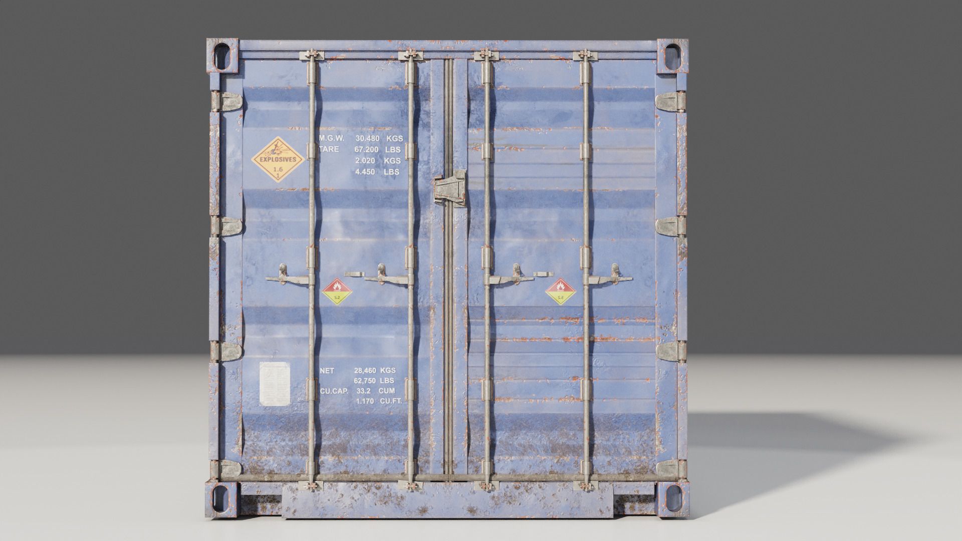 Shipping Container spp Low-poly 3D model_8