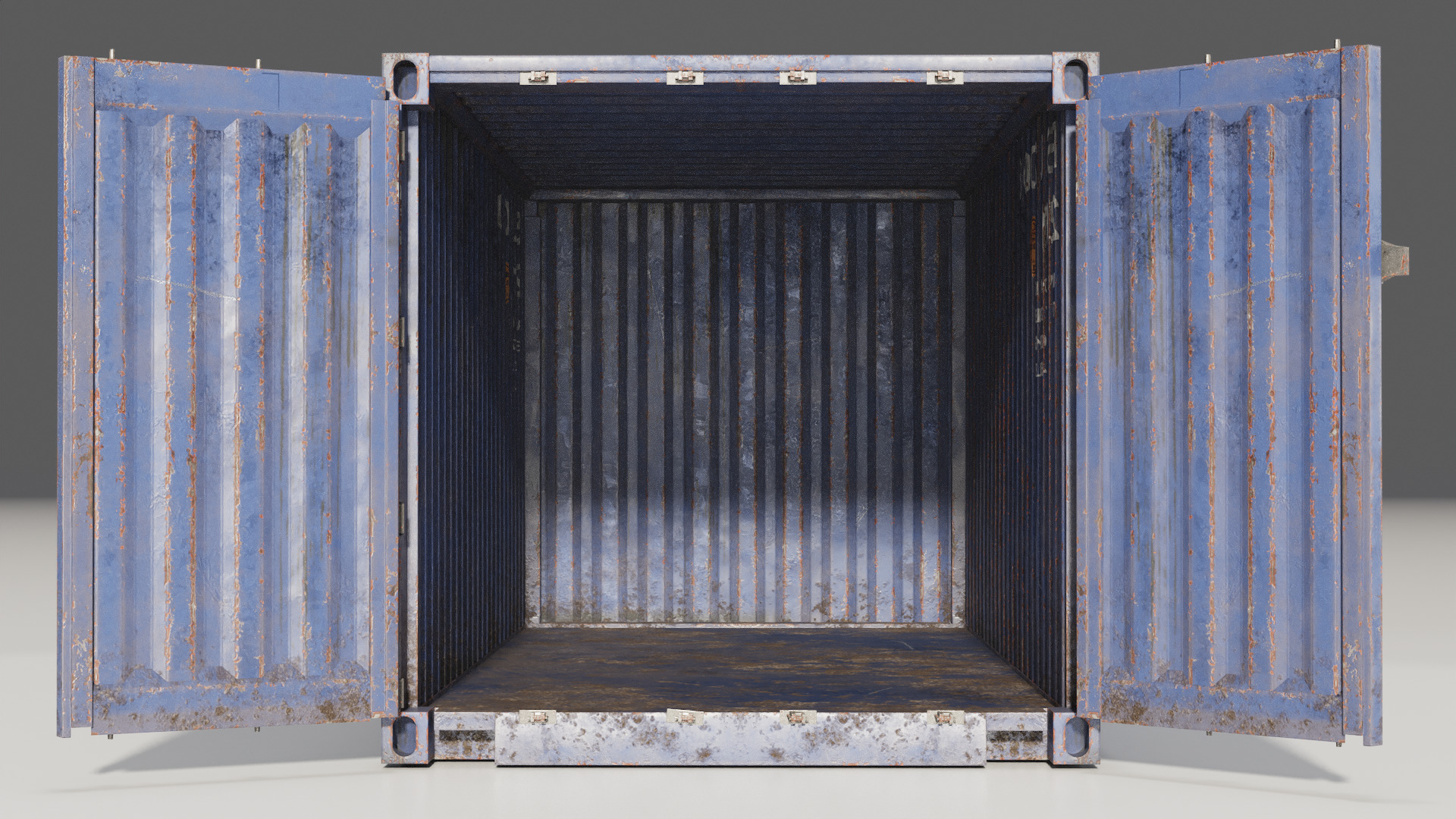 Shipping Container spp Low-poly 3D model_13
