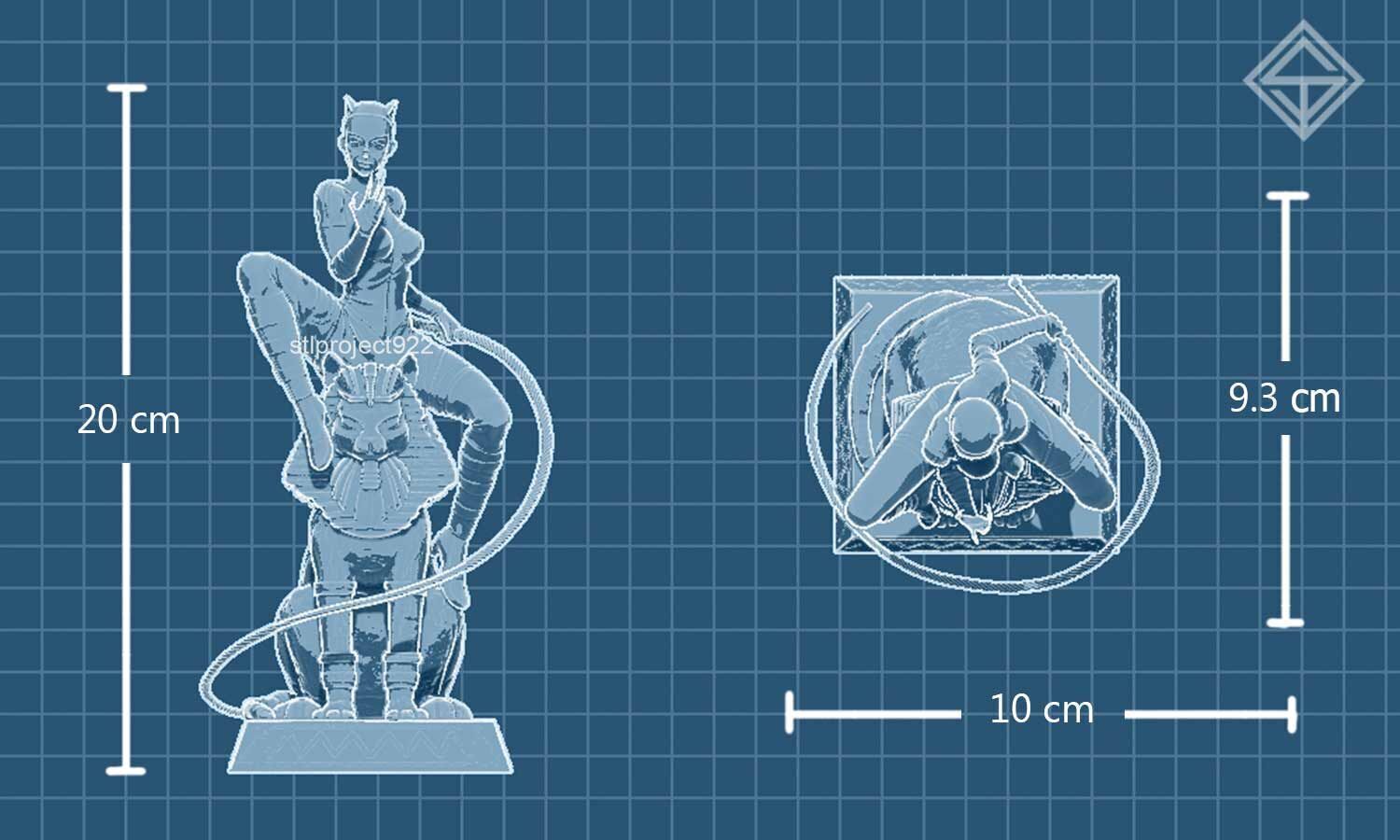 Cat Woman 3D print model_3