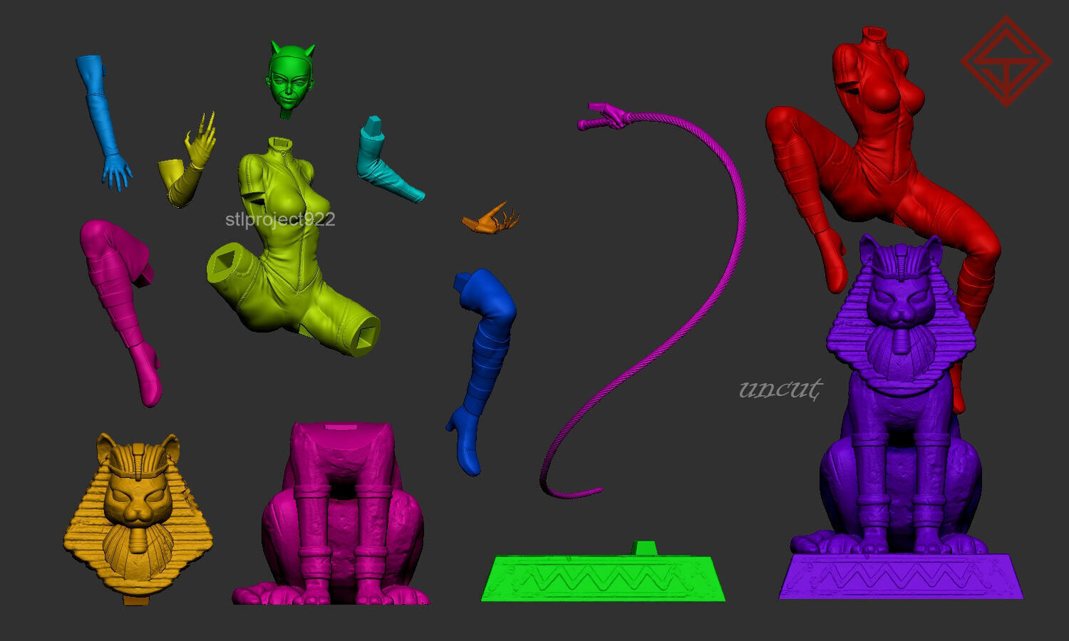 Cat Woman 3D print model_2