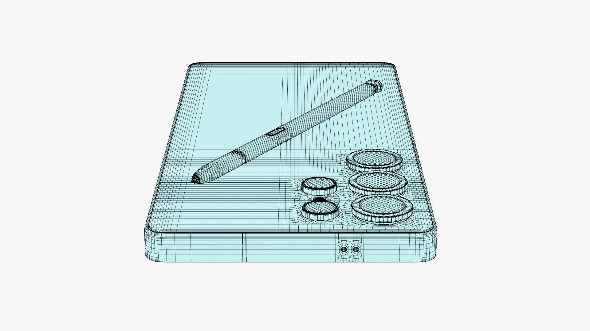 Samsung Galaxy S25 Ultra Titanium Gray 3D model_17