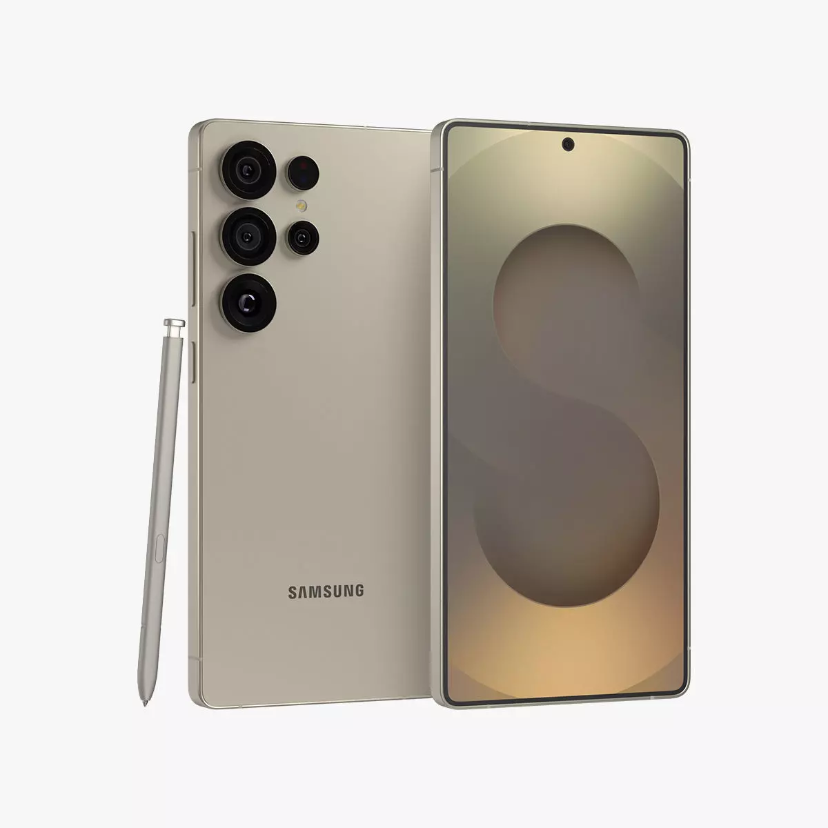 Samsung Galaxy S25 Ultra Titanium Gray 3D model_0