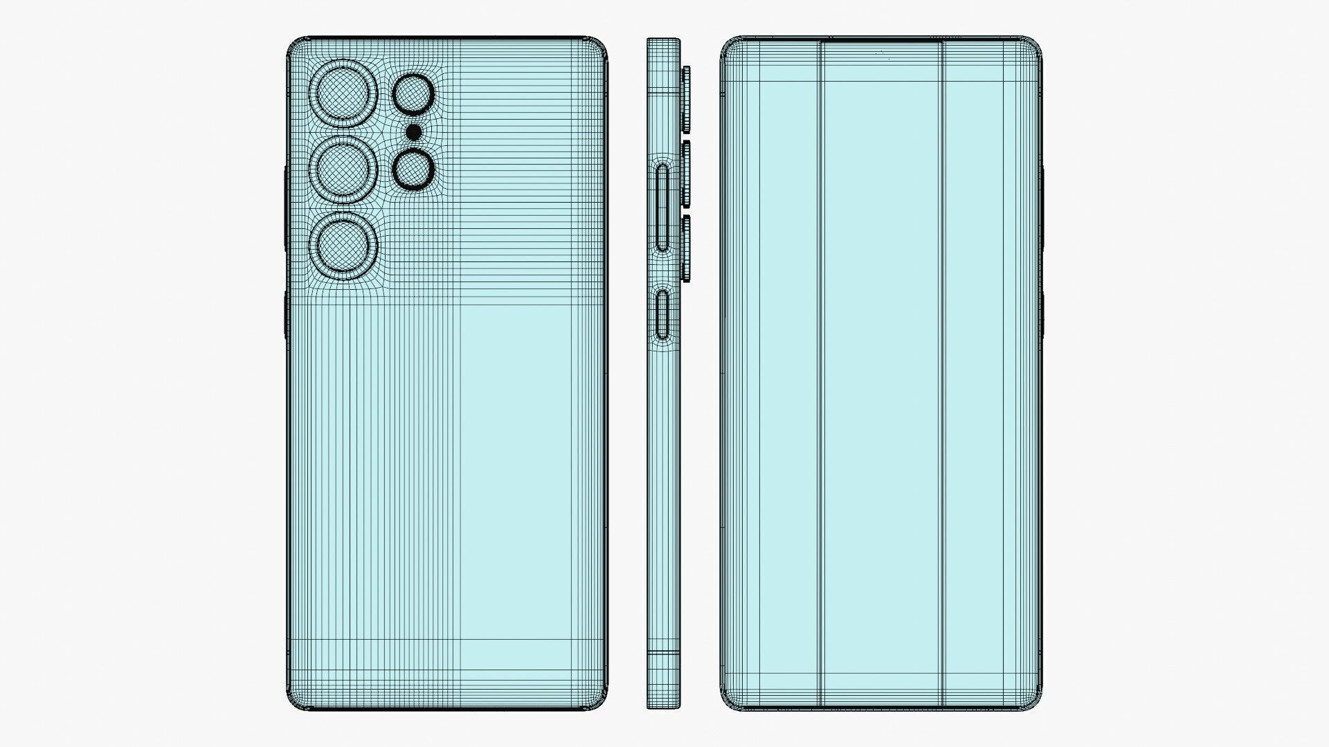 Samsung Galaxy S25 Ultra Titanium White Silver 3D model_14