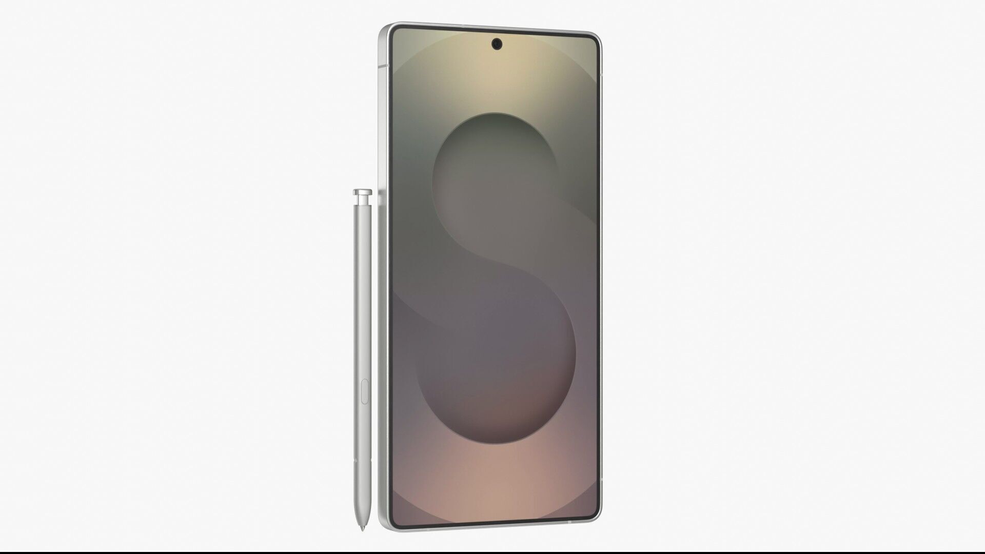 Samsung Galaxy S25 Ultra Titanium White Silver 3D model_9