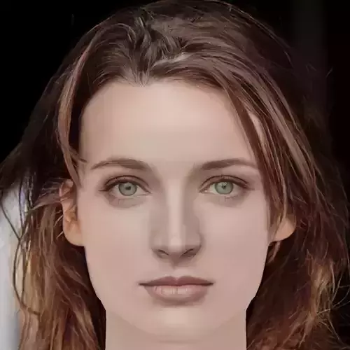 Airlie Dodds Head - No Hair - Low poly head for game