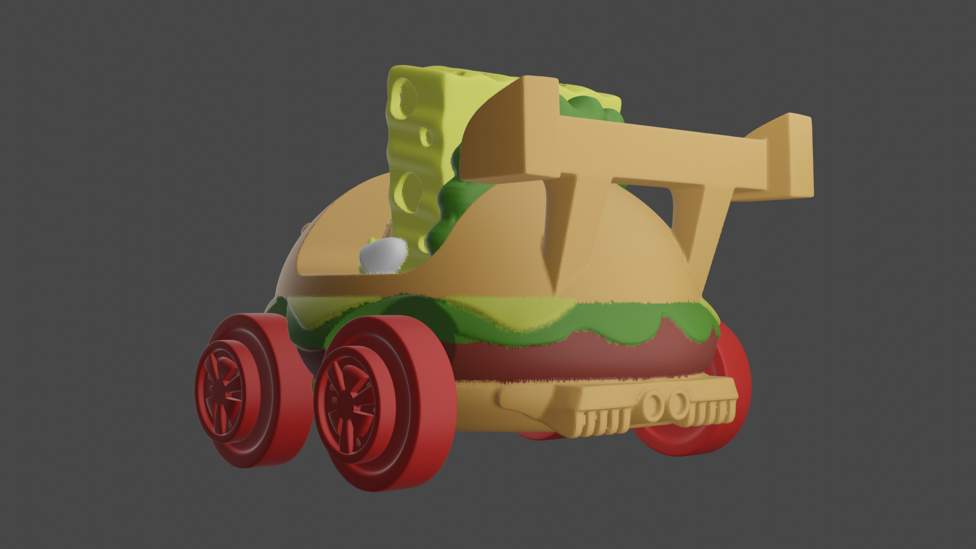 Sponge Bob Burgercar 3D print model_2