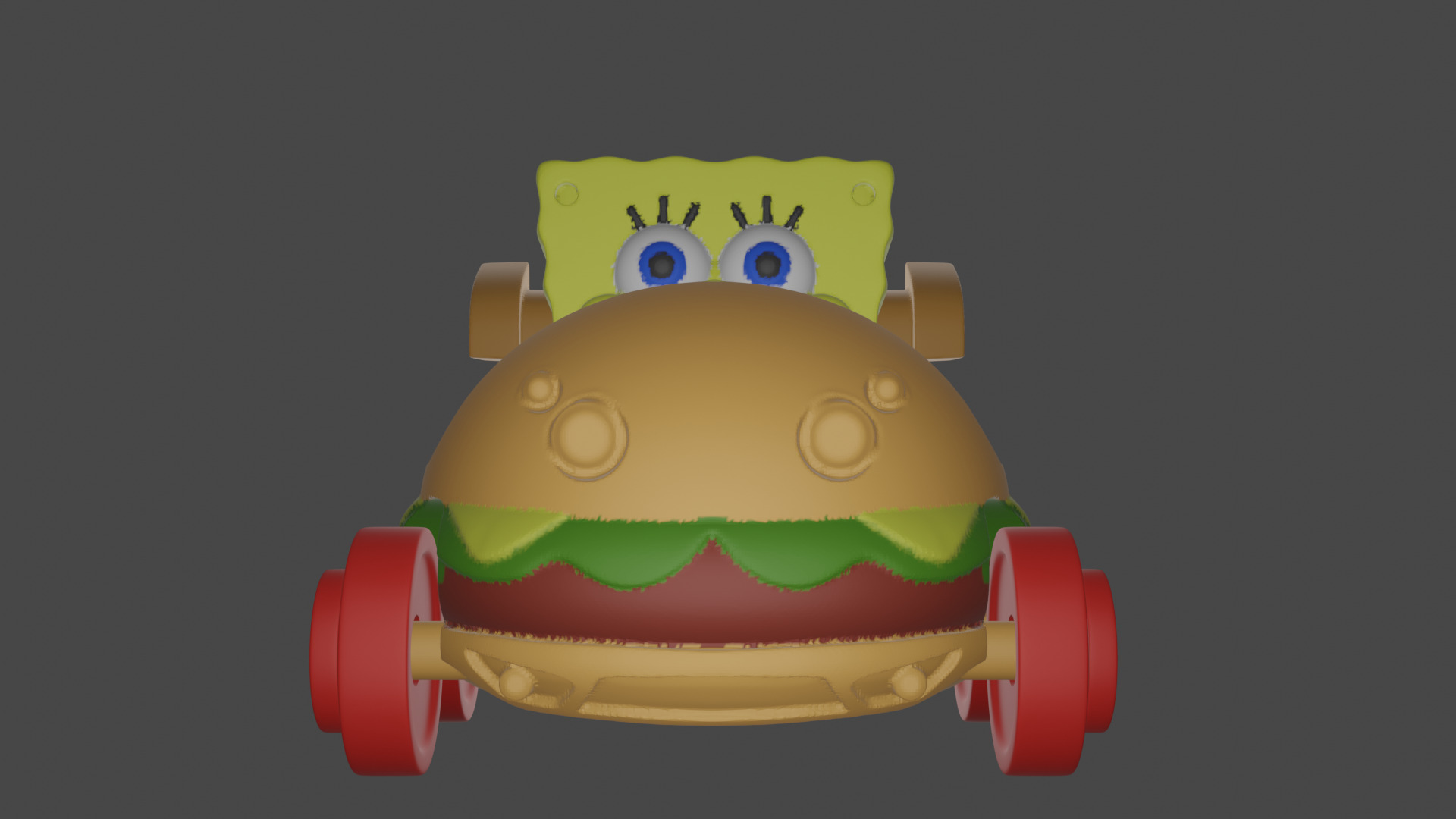 Sponge Bob Burgercar 3D print model_1