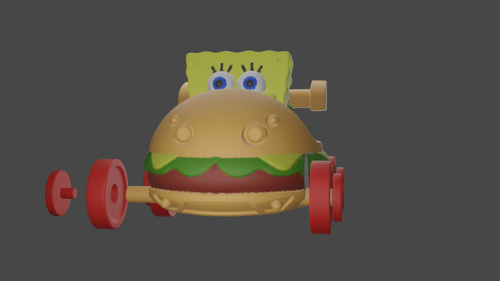 Sponge Bob Burgercar 3D print model_4
