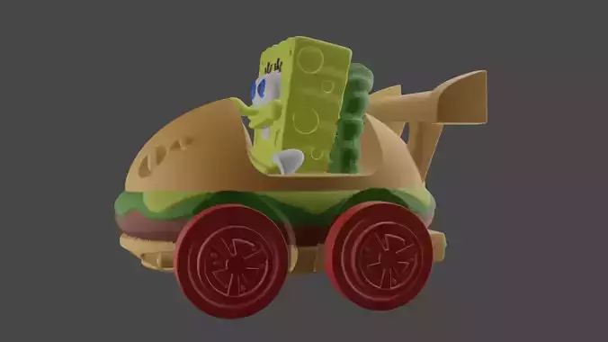 Sponge Bob Burgercar 3D print model