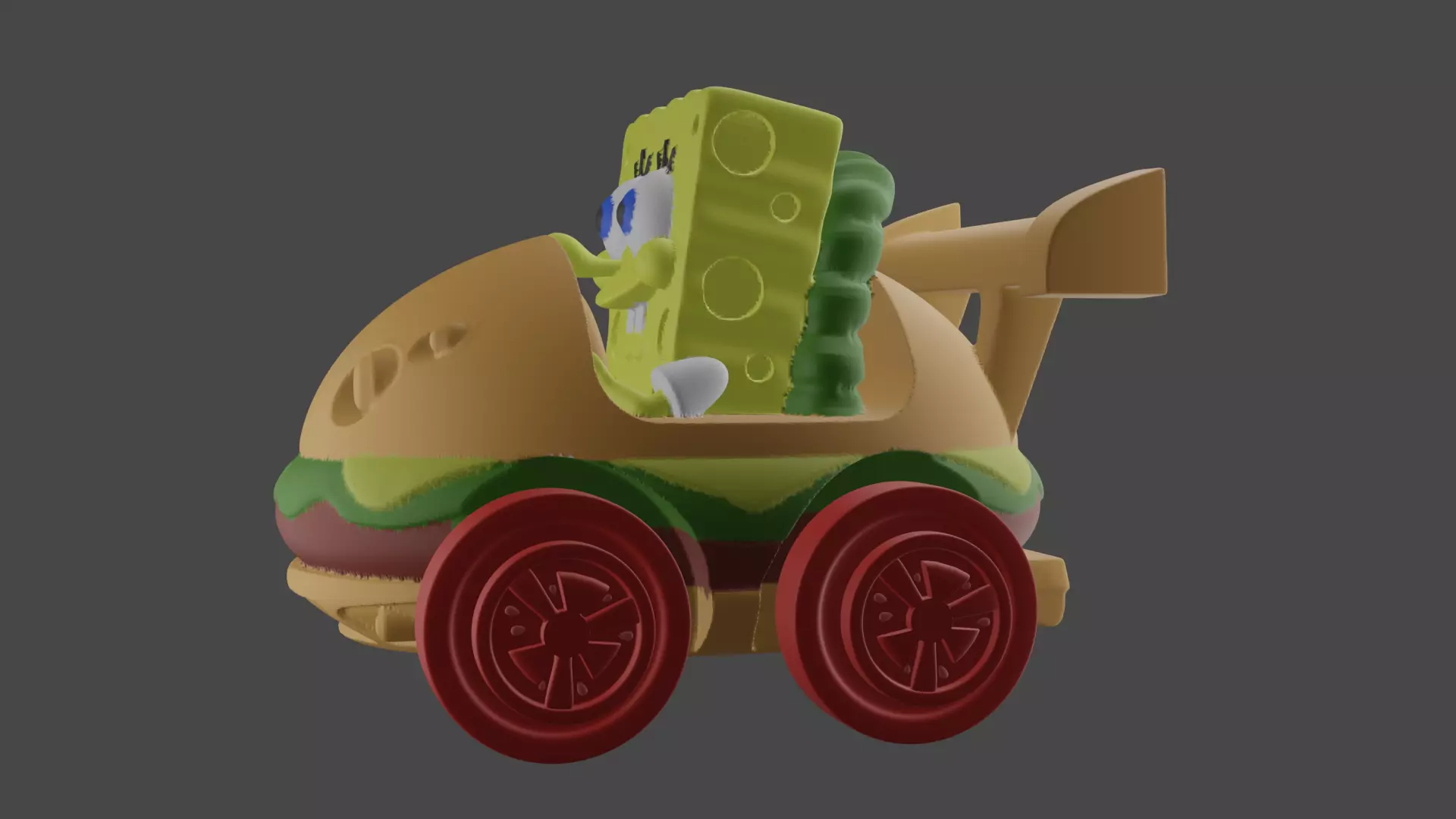 Sponge Bob Burgercar 3D print model_0