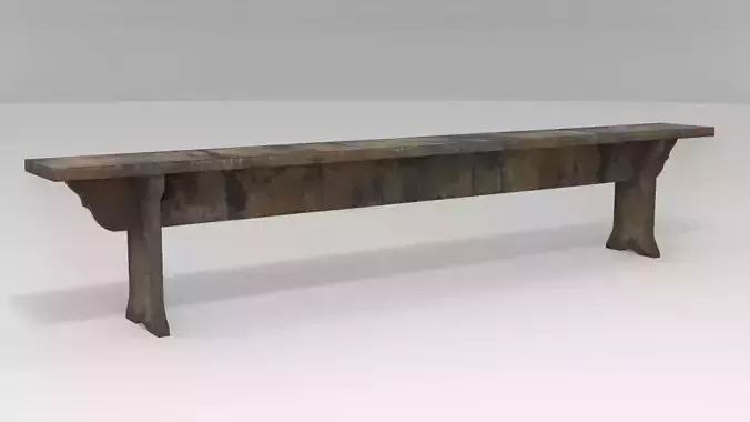 Medieval Rustic Bench