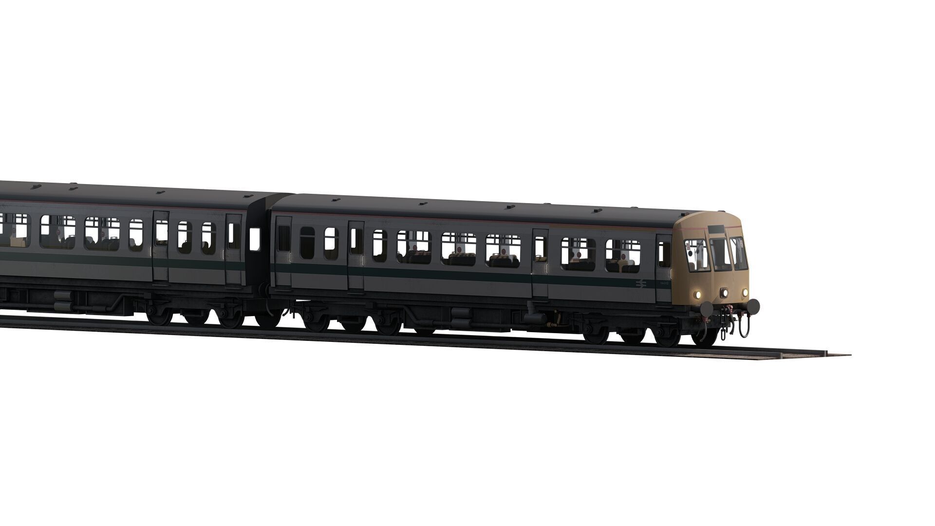 British Railway class 101 3D model_6