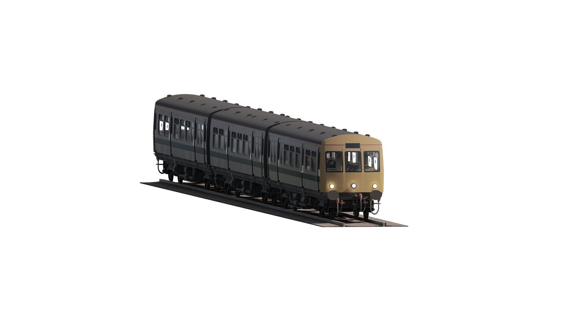 British Railway class 101 3D model_10
