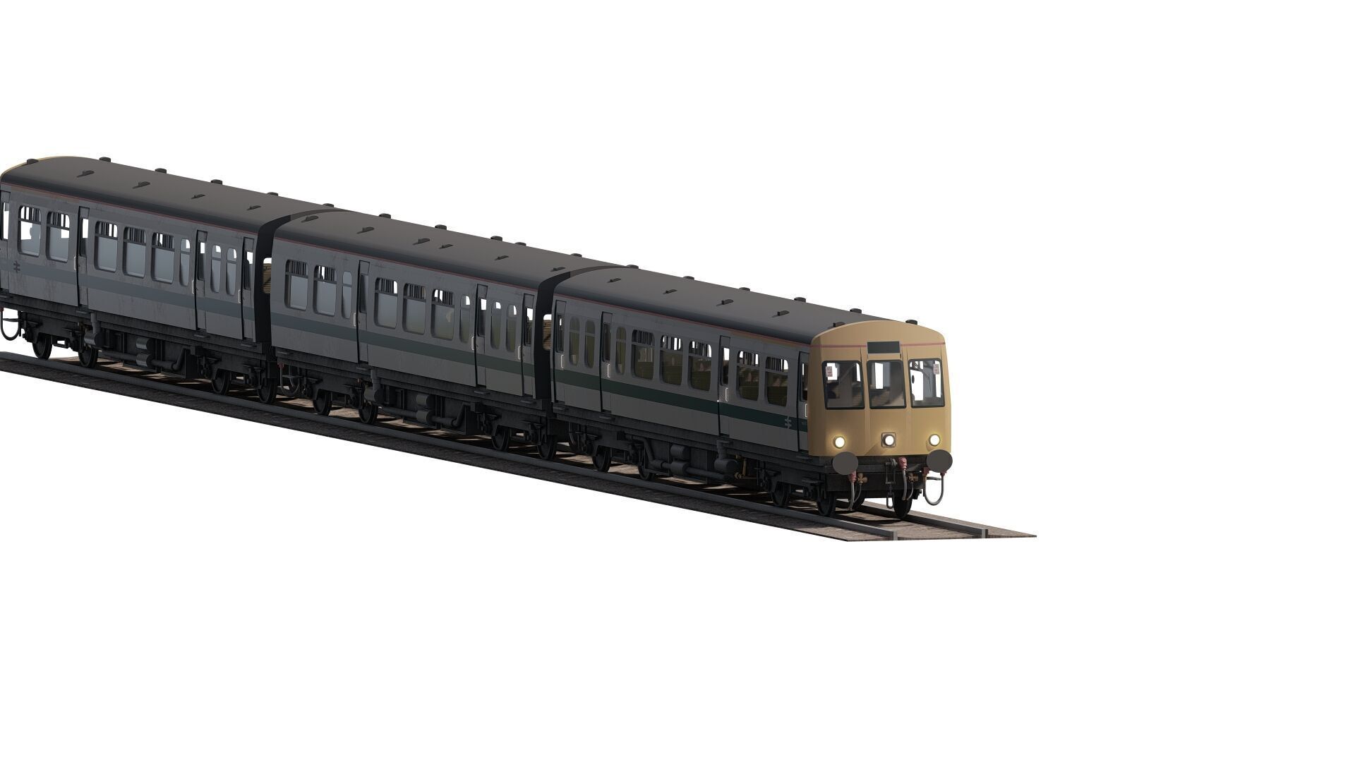 British Railway class 101 3D model_8