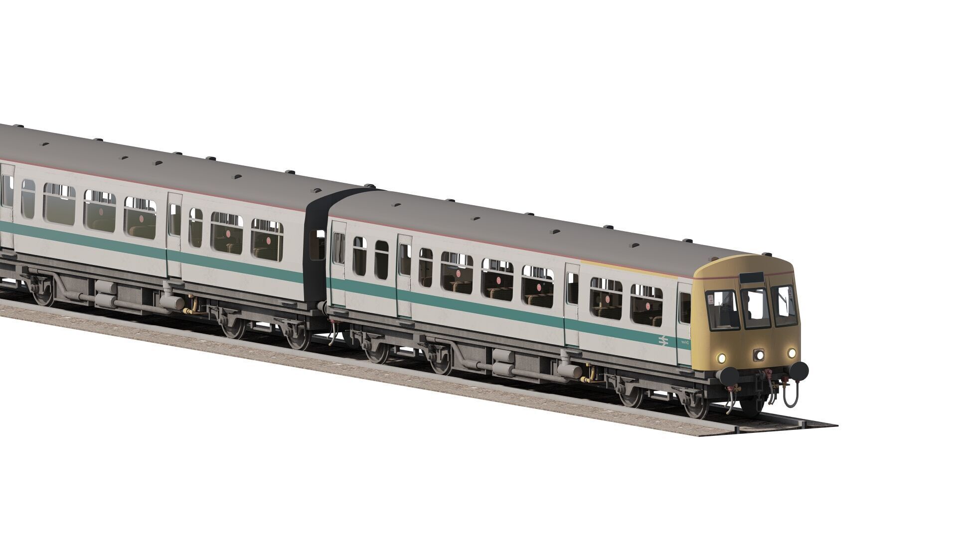British Railway class 101 3D model_20
