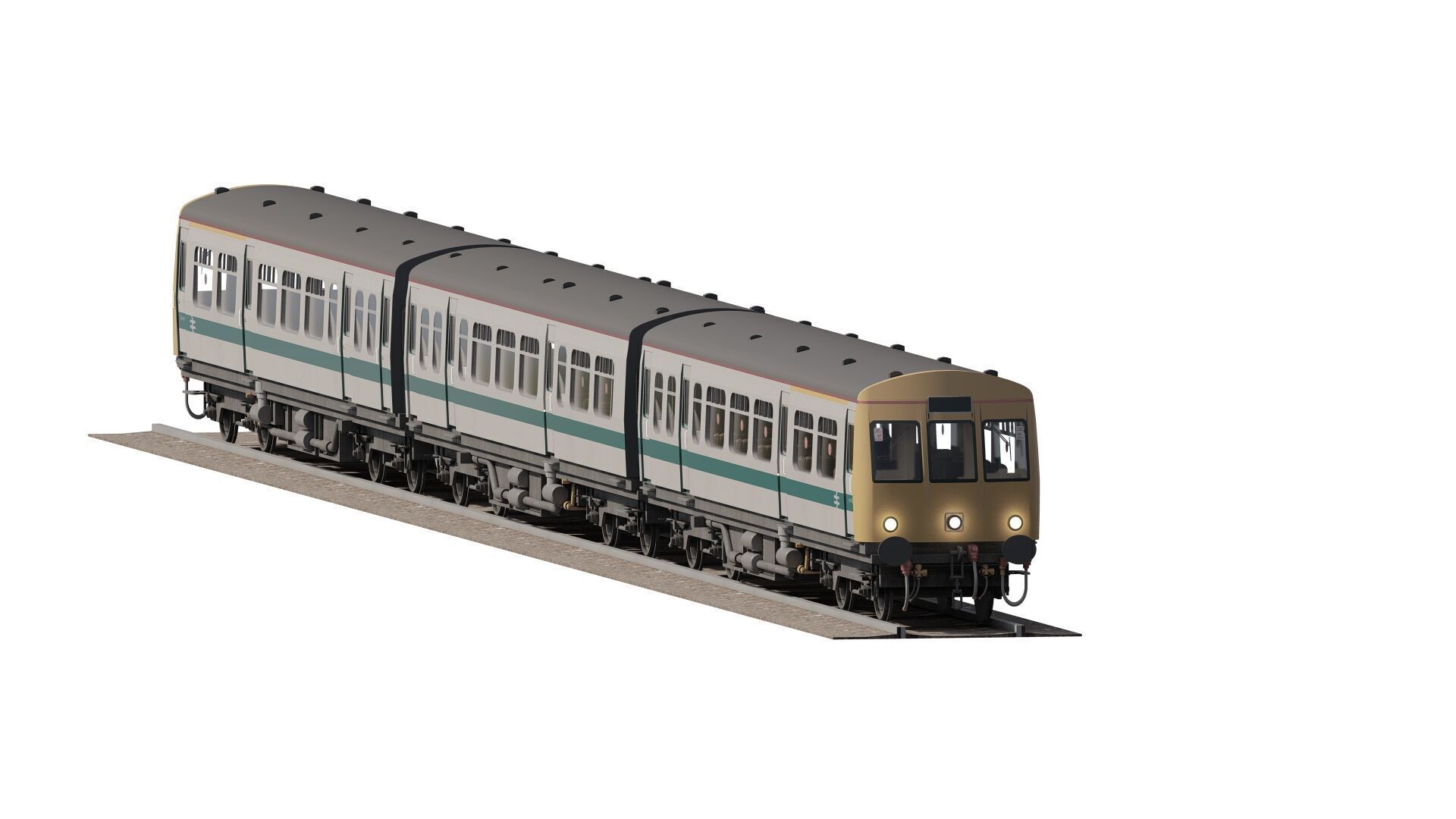 British Railway class 101 3D model_22