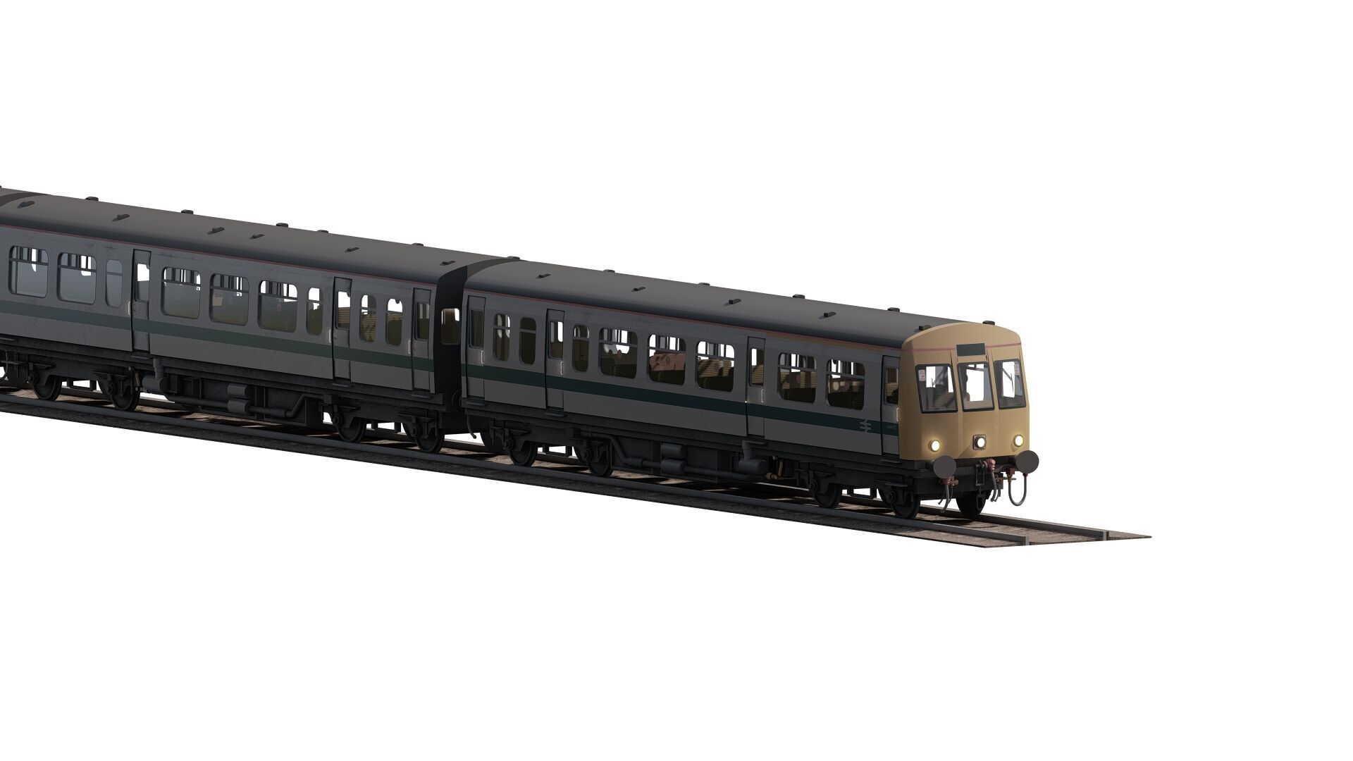 British Railway class 101 3D model_7