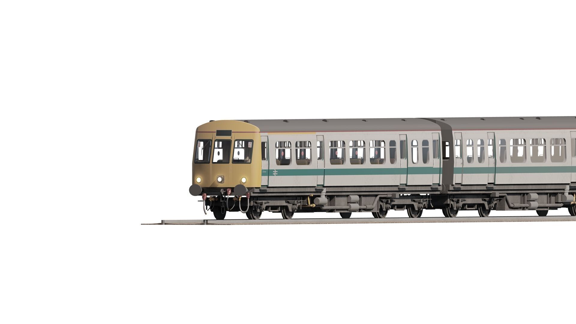 British Railway class 101 3D model_15