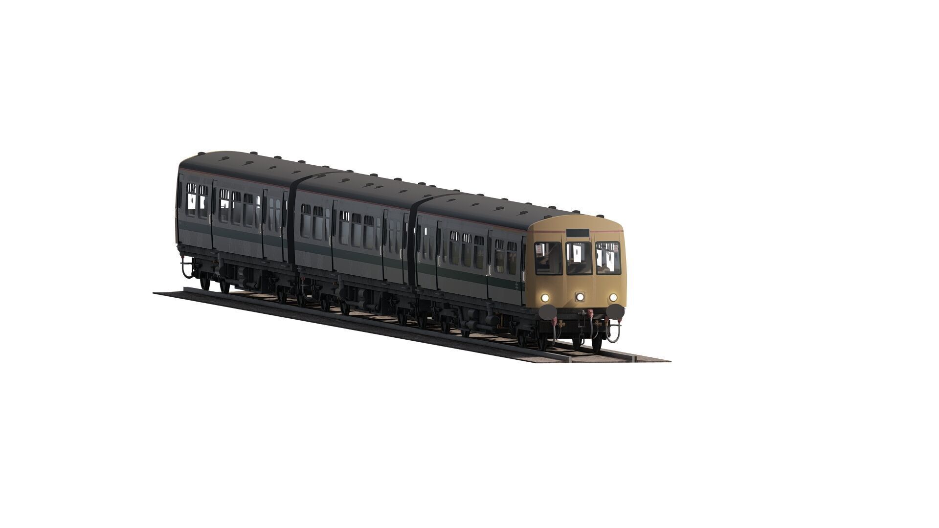 British Railway class 101 3D model_9
